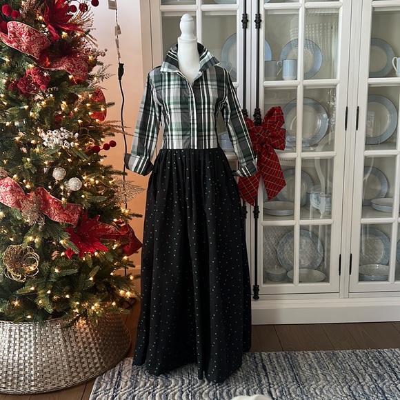 BURU shirt dress size small black and green - Picture 2 of 8